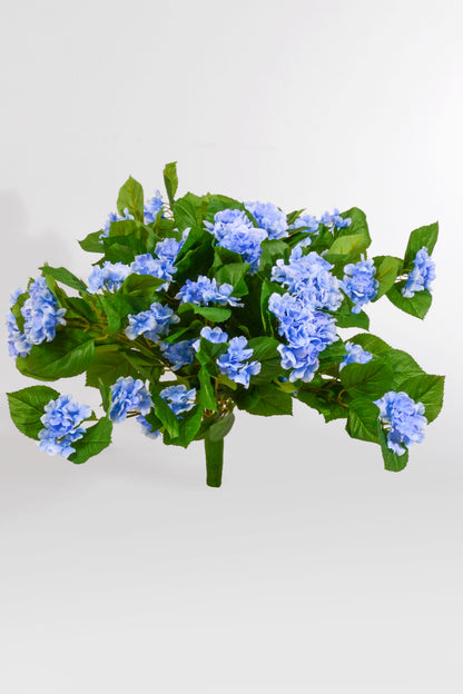 21" Uv Silk Hanging Hydrangea Plant Blue