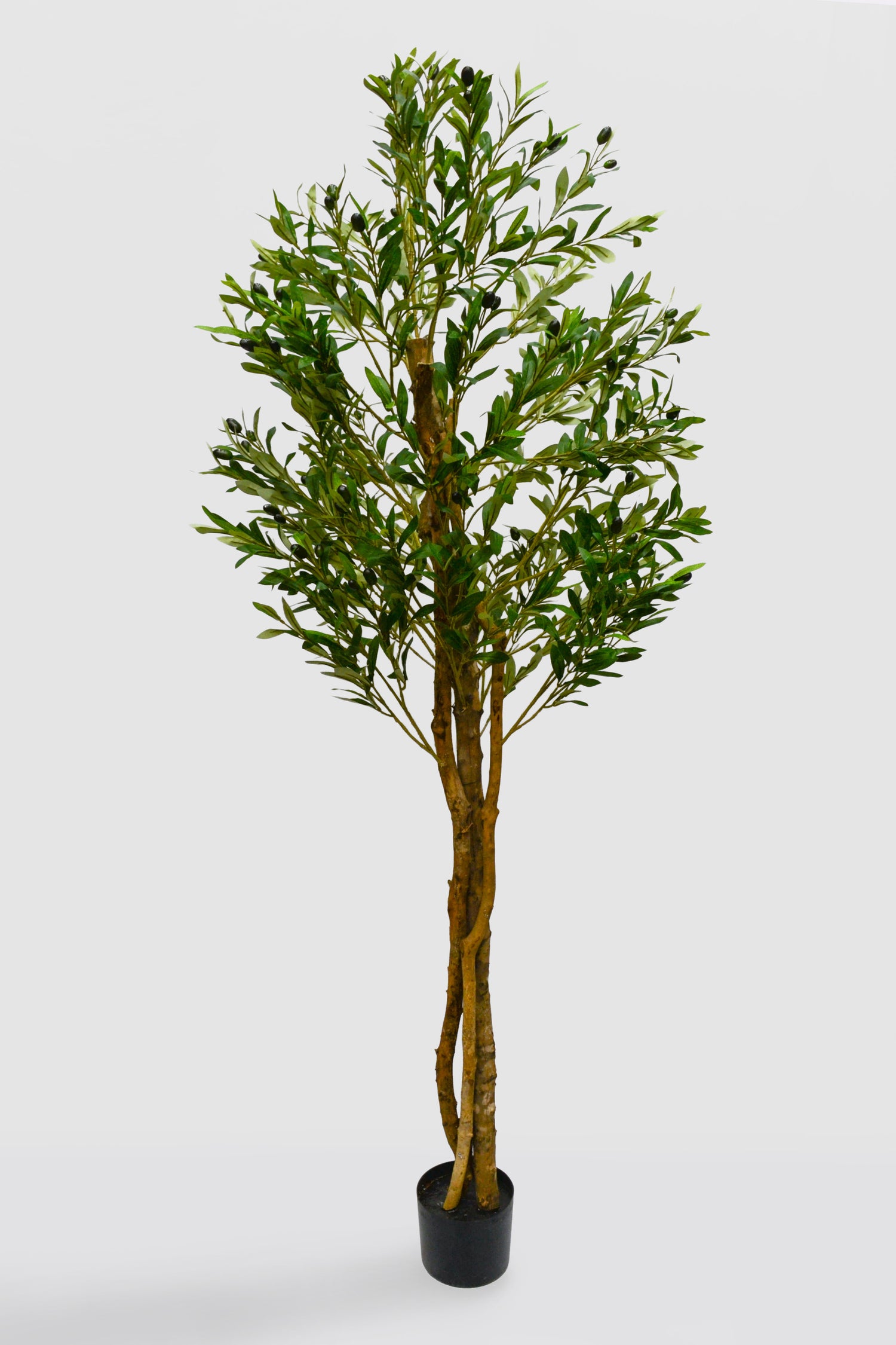 75" Artificial Olive Tree W/Pot Green