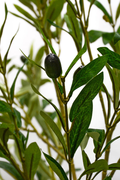 75" Artificial Olive Tree W/Pot Green