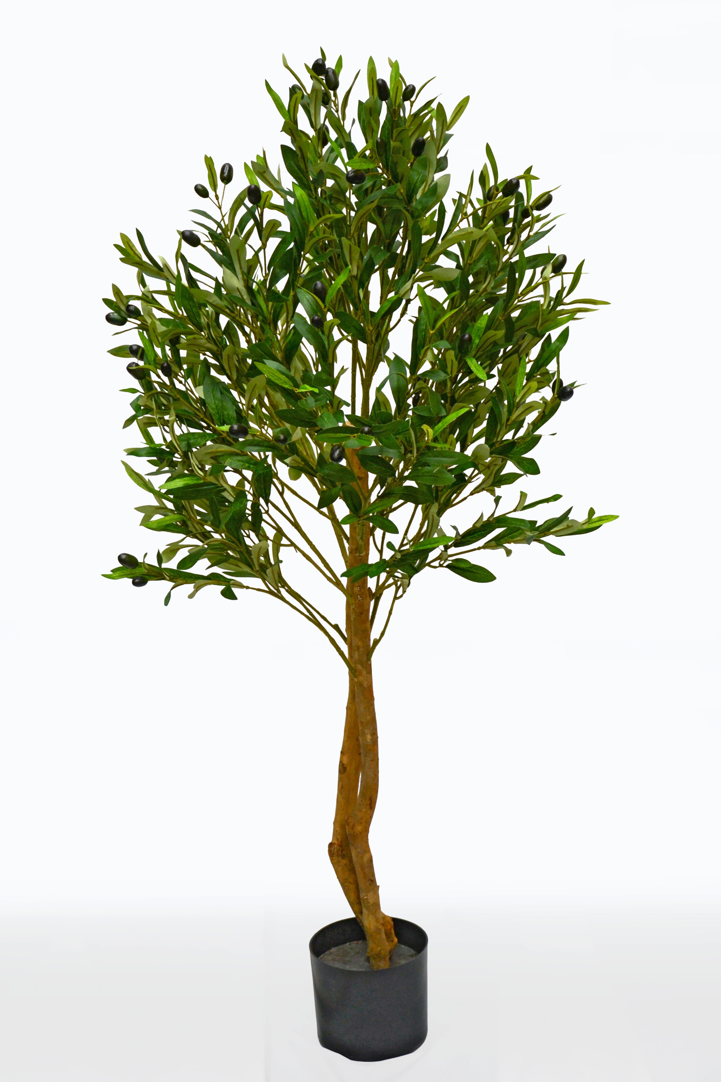 49" Artificial Olive Tree W/Pot Green