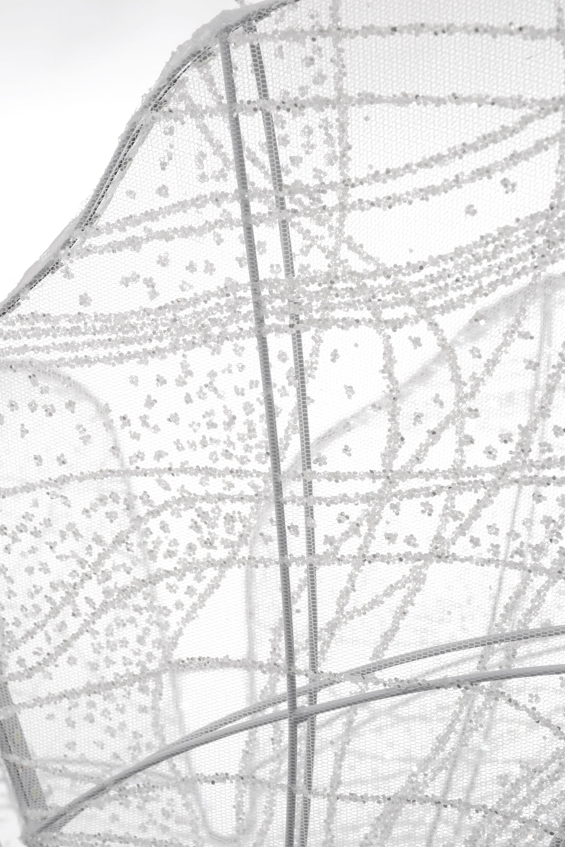 24" Lamp Butterfly Stand White