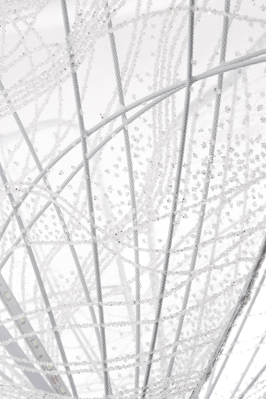 31" Lamp Butterfly Stand White