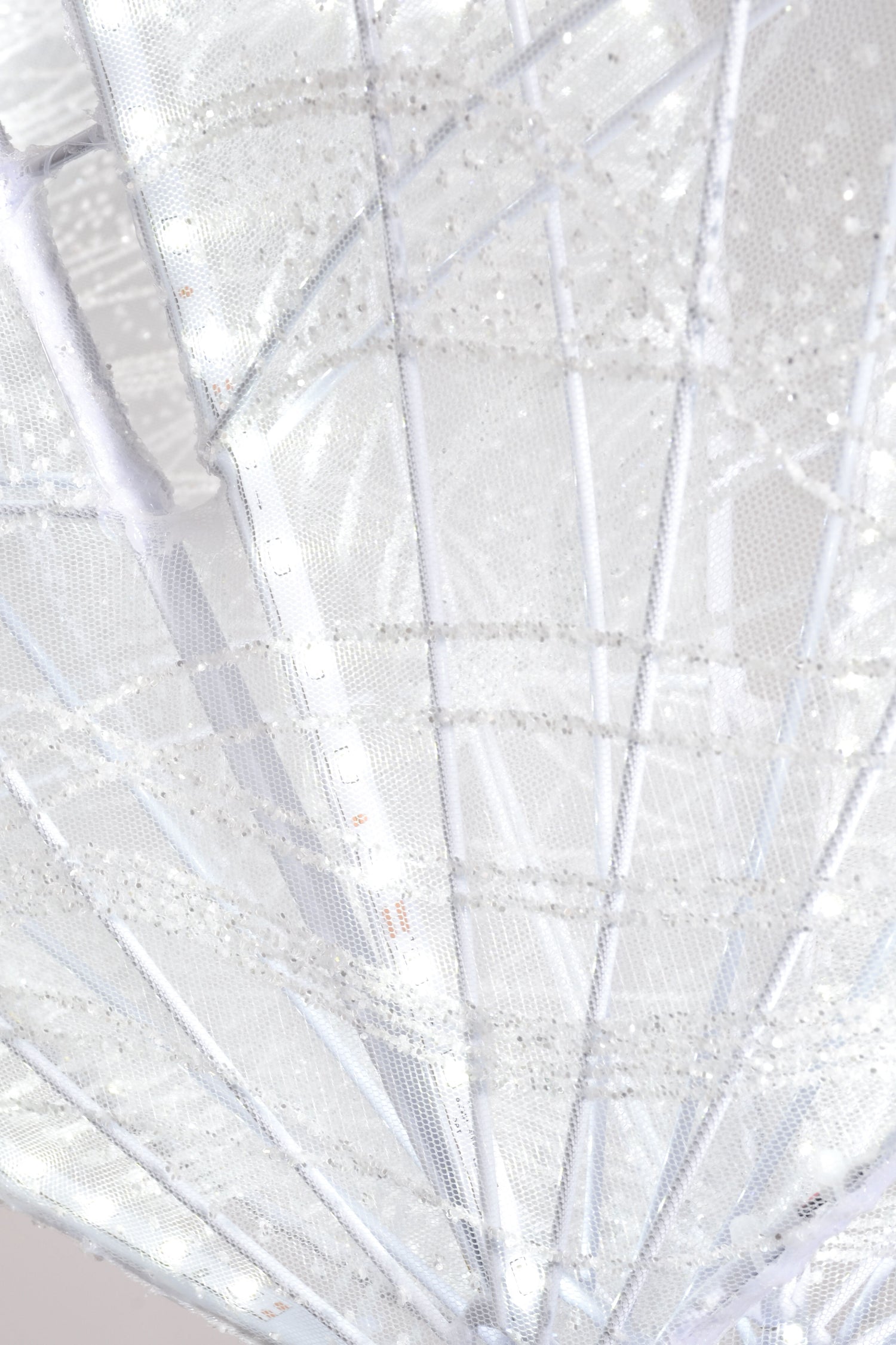 31" Lamp Butterfly Stand White