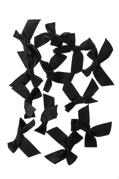 2" Ribbon Bow (Black) Pkg/12