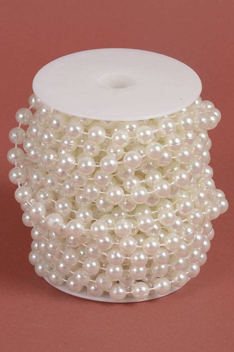 10mm X 15yds Pearl Garland Ivory