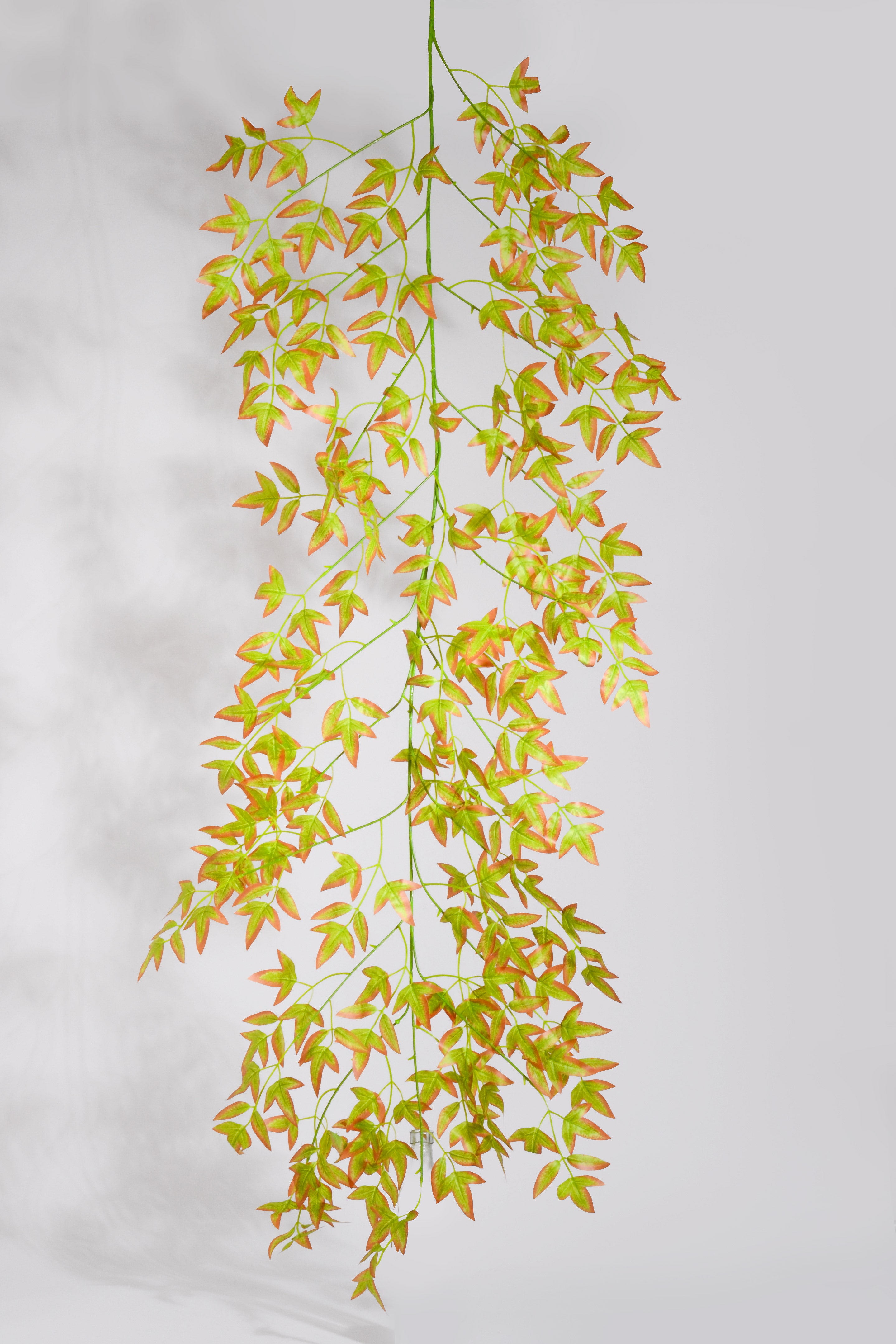 5Ft Artificial Maple Leaf Garland Green/Red