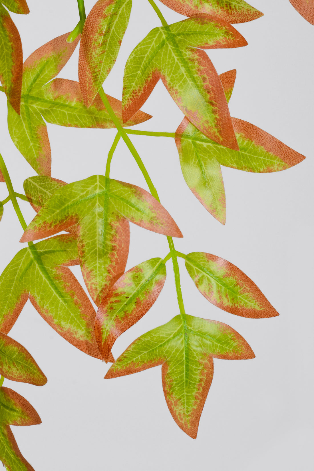 5Ft Artificial Maple Leaf Garland Green/Red