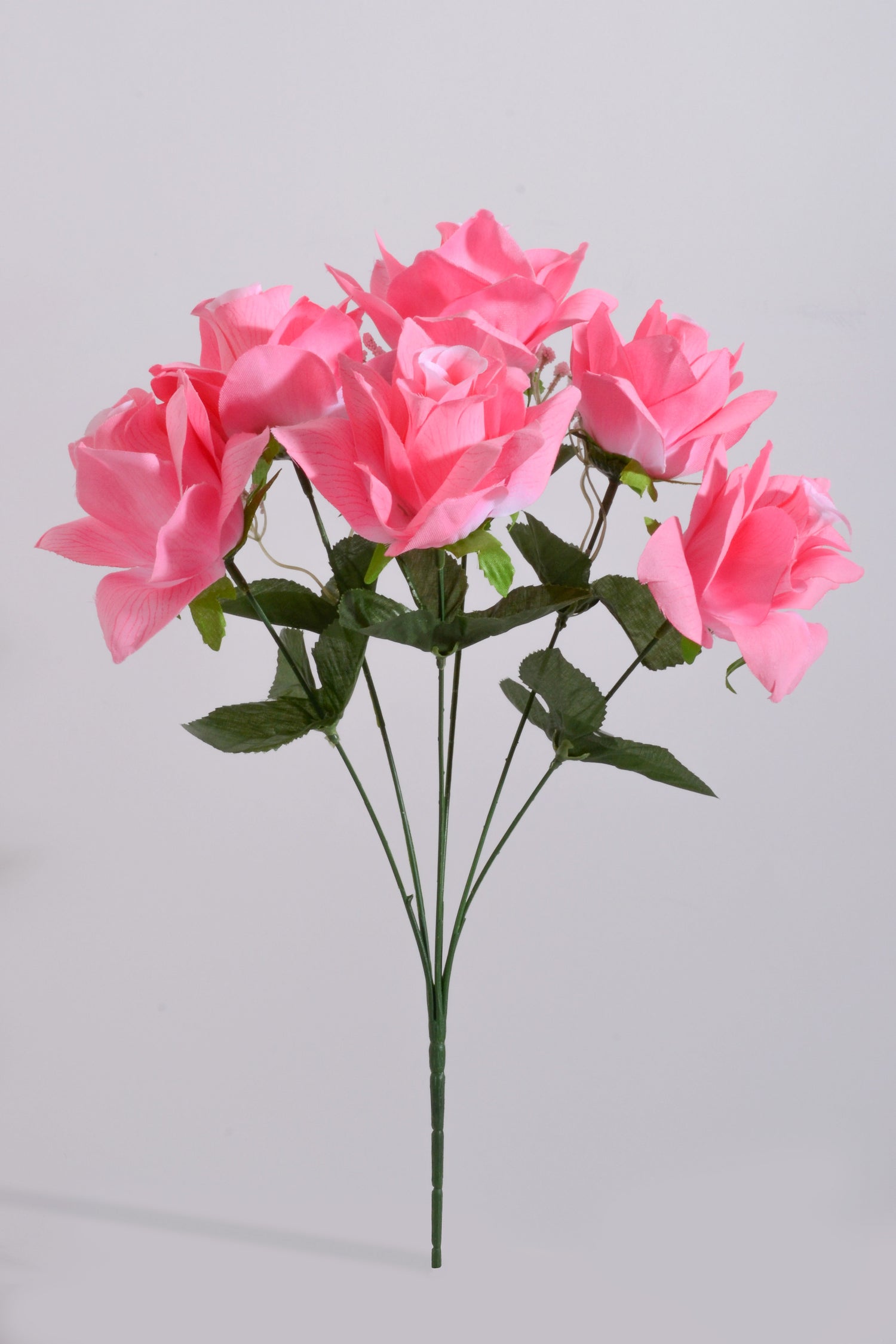 16" Silk Printing Rose Bush Pink