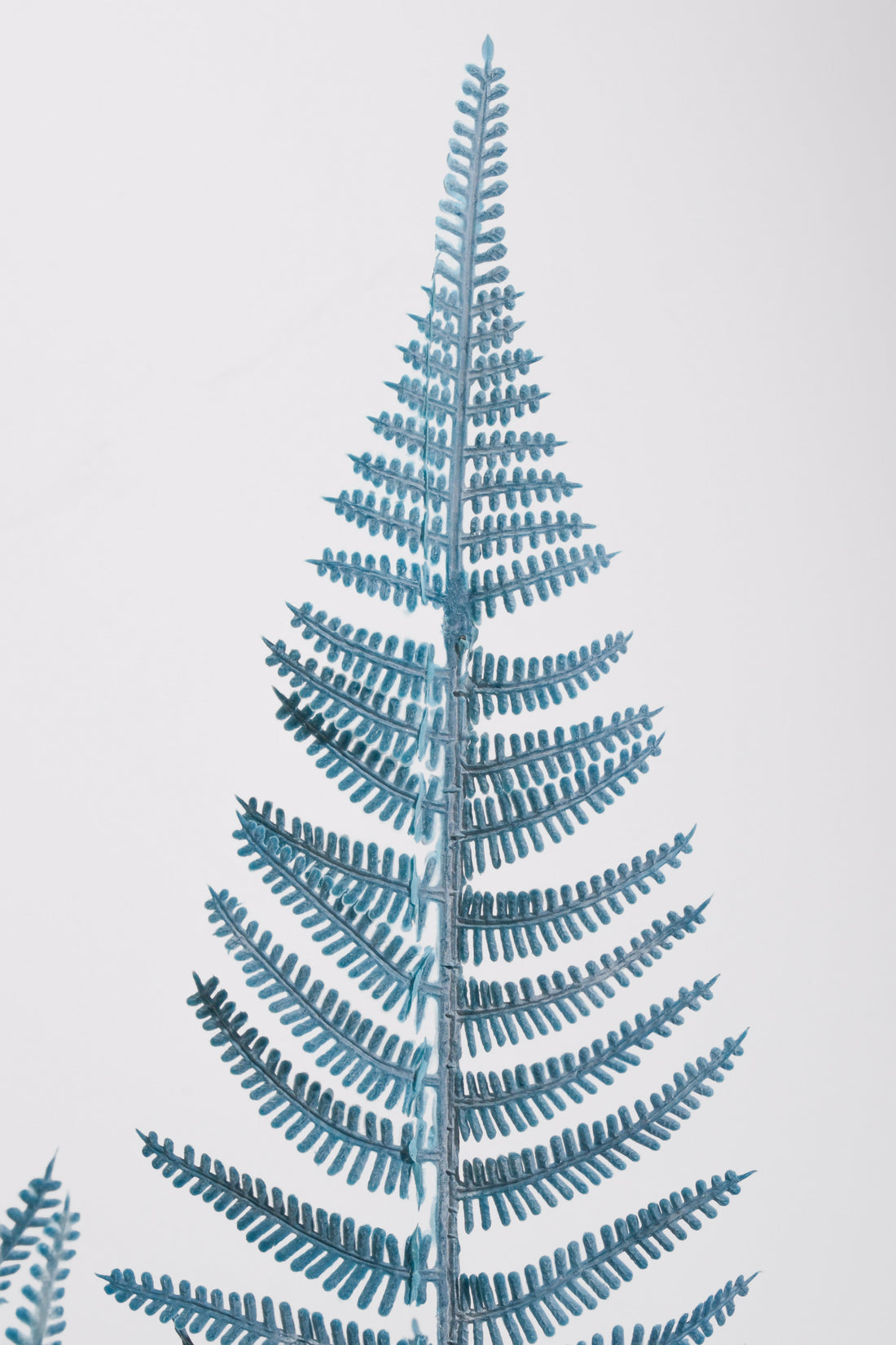 25" Artificial Fern Bush Blue