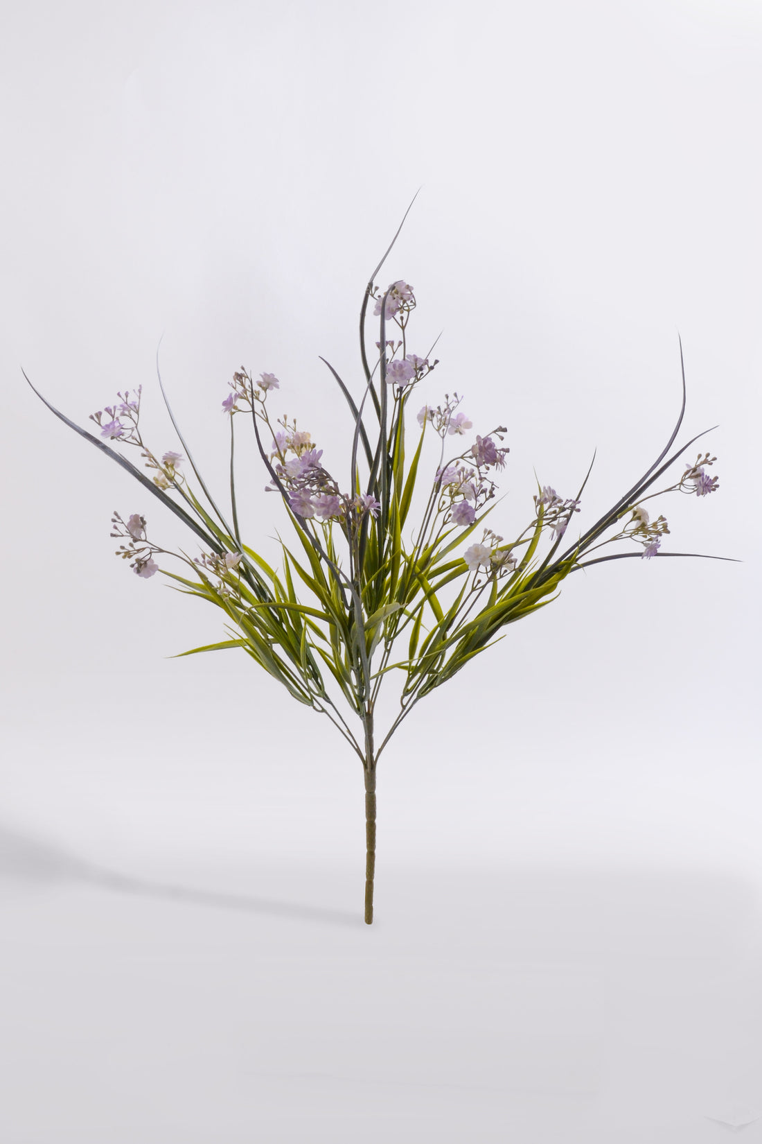 26" Artificial Grass Bush W/Flower Lavender