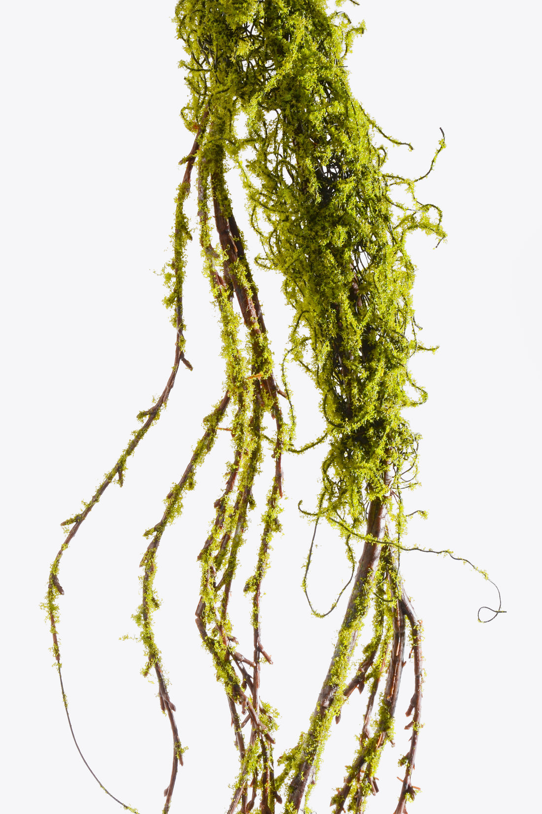 78" Artificial Moss Branch Garland Green