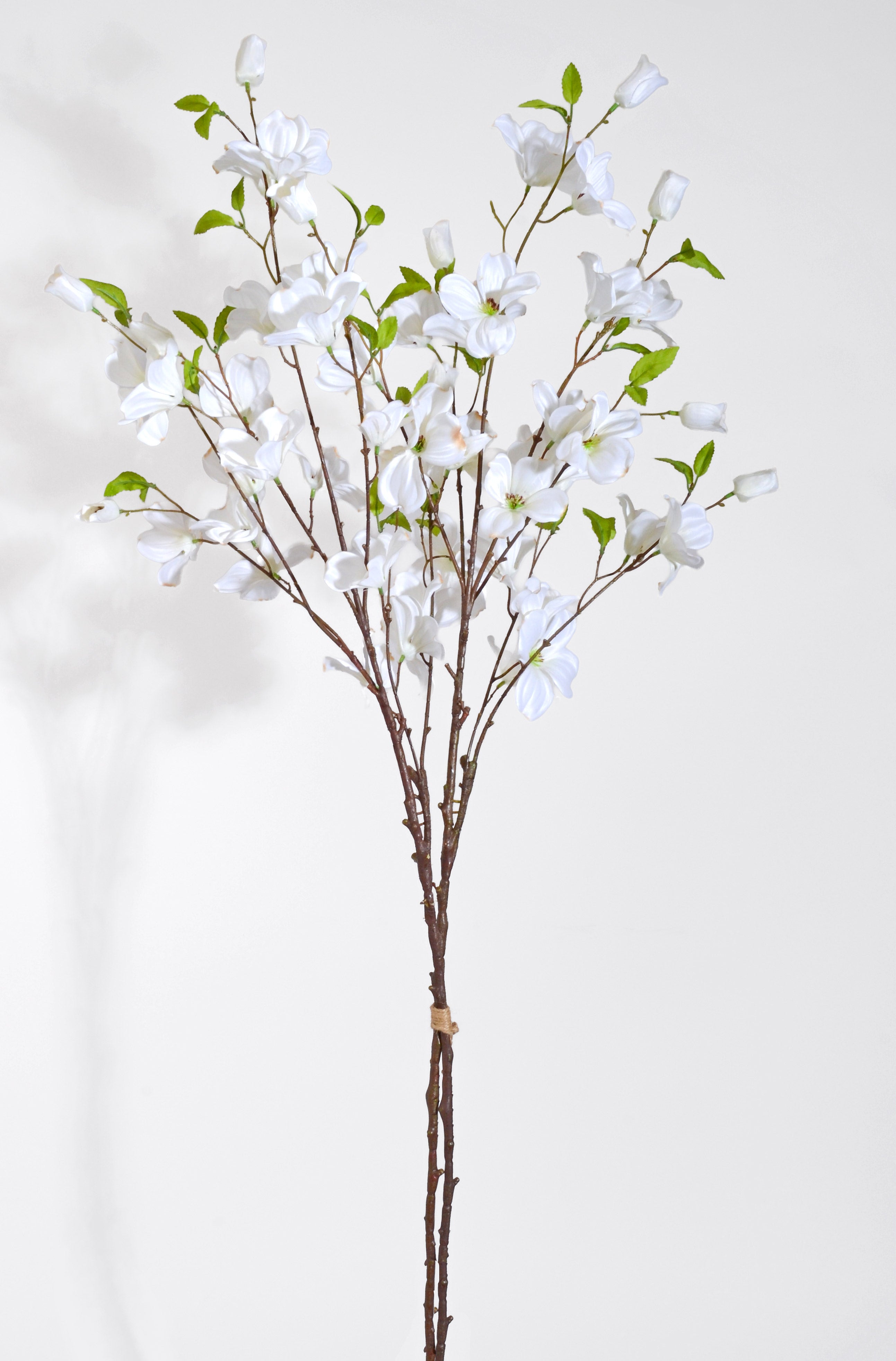 46" Silk Southern Dogwood Bundle White