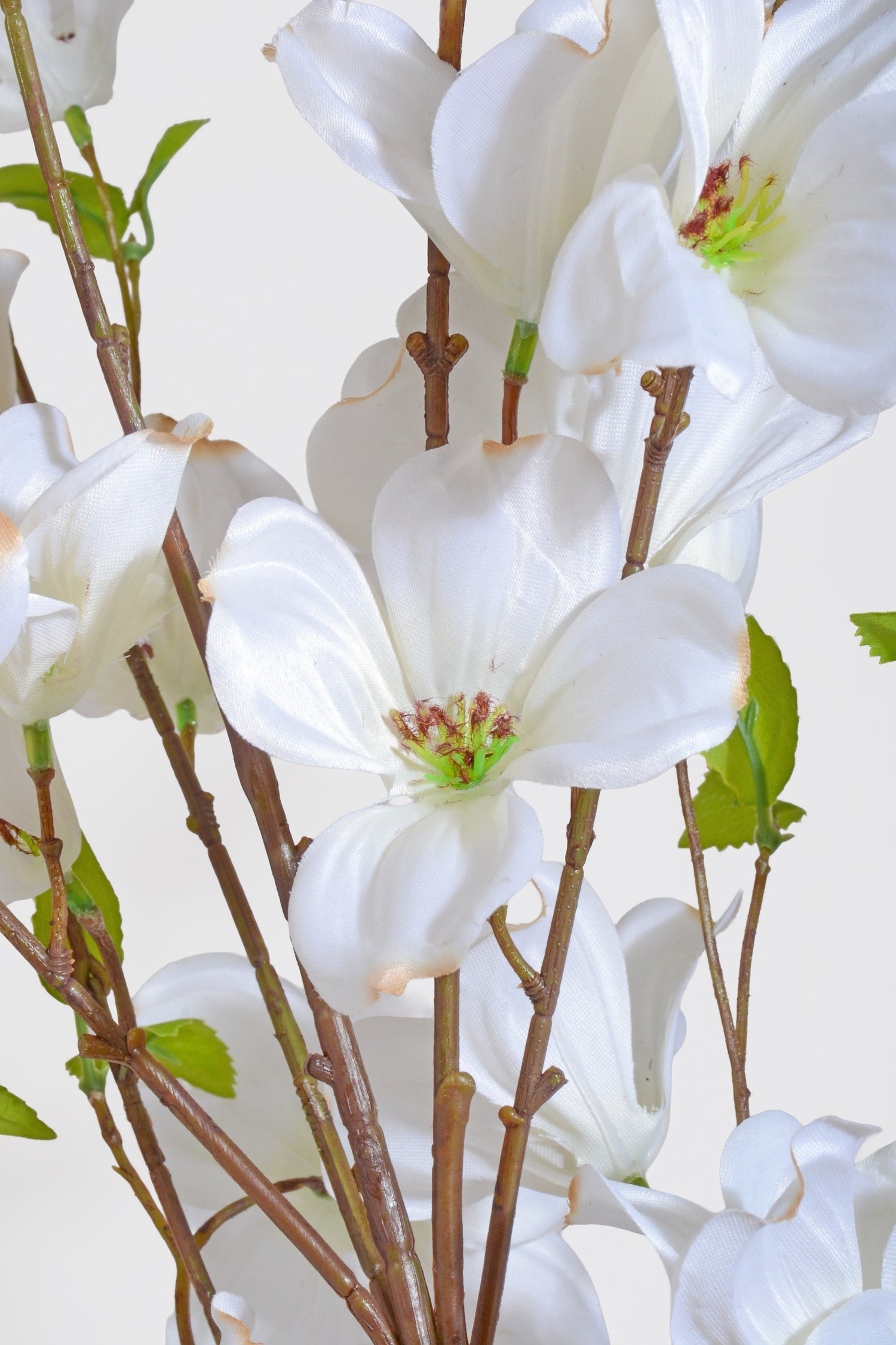 46" Silk Southern Dogwood Bundle White