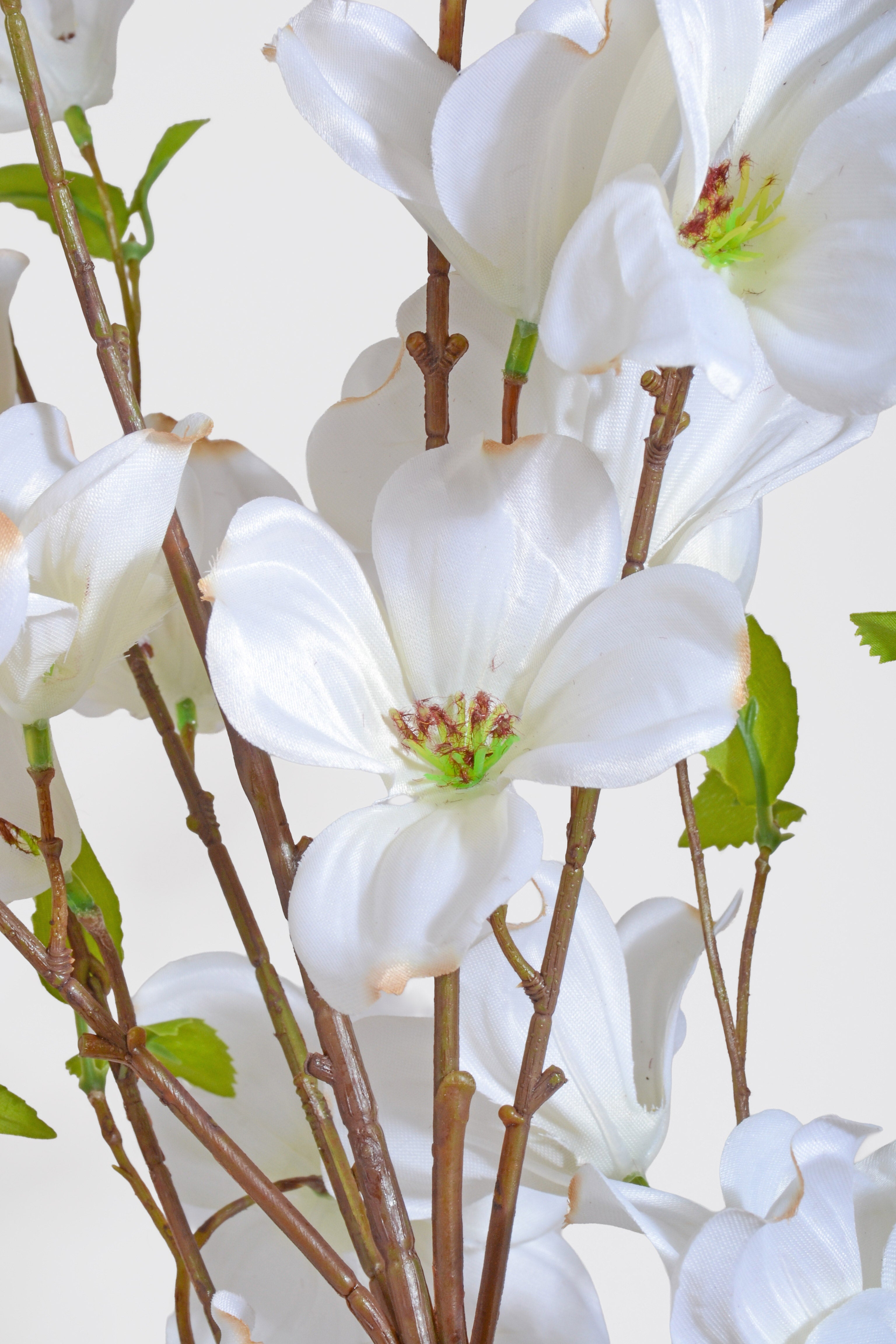 46" Silk Southern Dogwood Bundle White