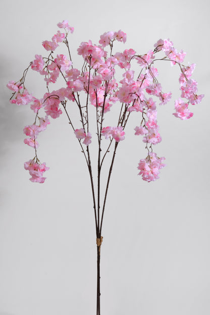 54" Silk Weeping Cherry Blossom Bundle Pink