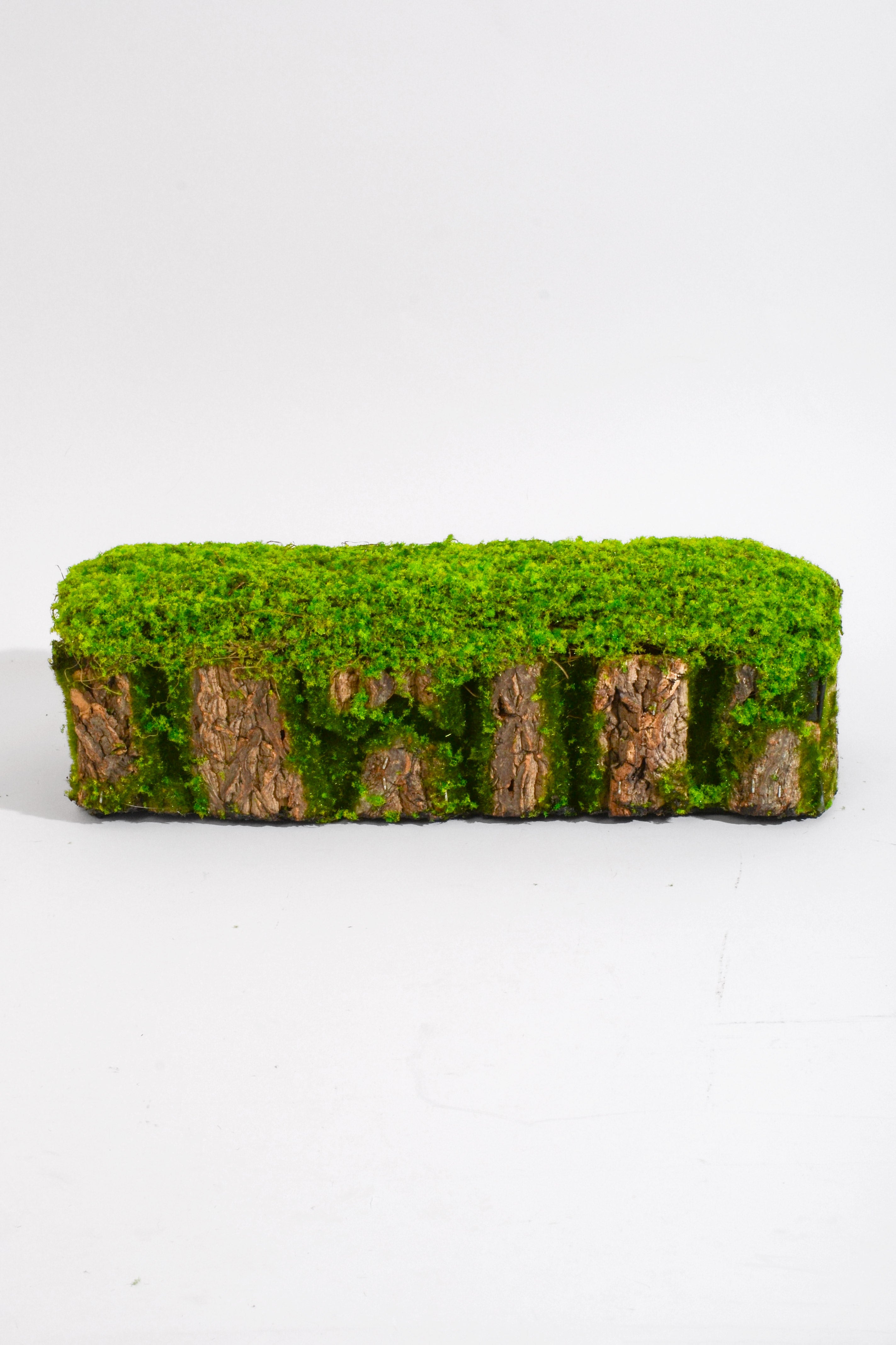 18"X 6" X 5" Bark Rack W/Moss Green