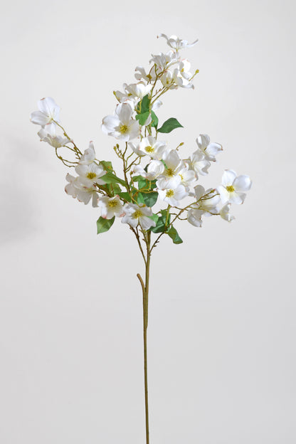47" Silk Dogwood Spray White