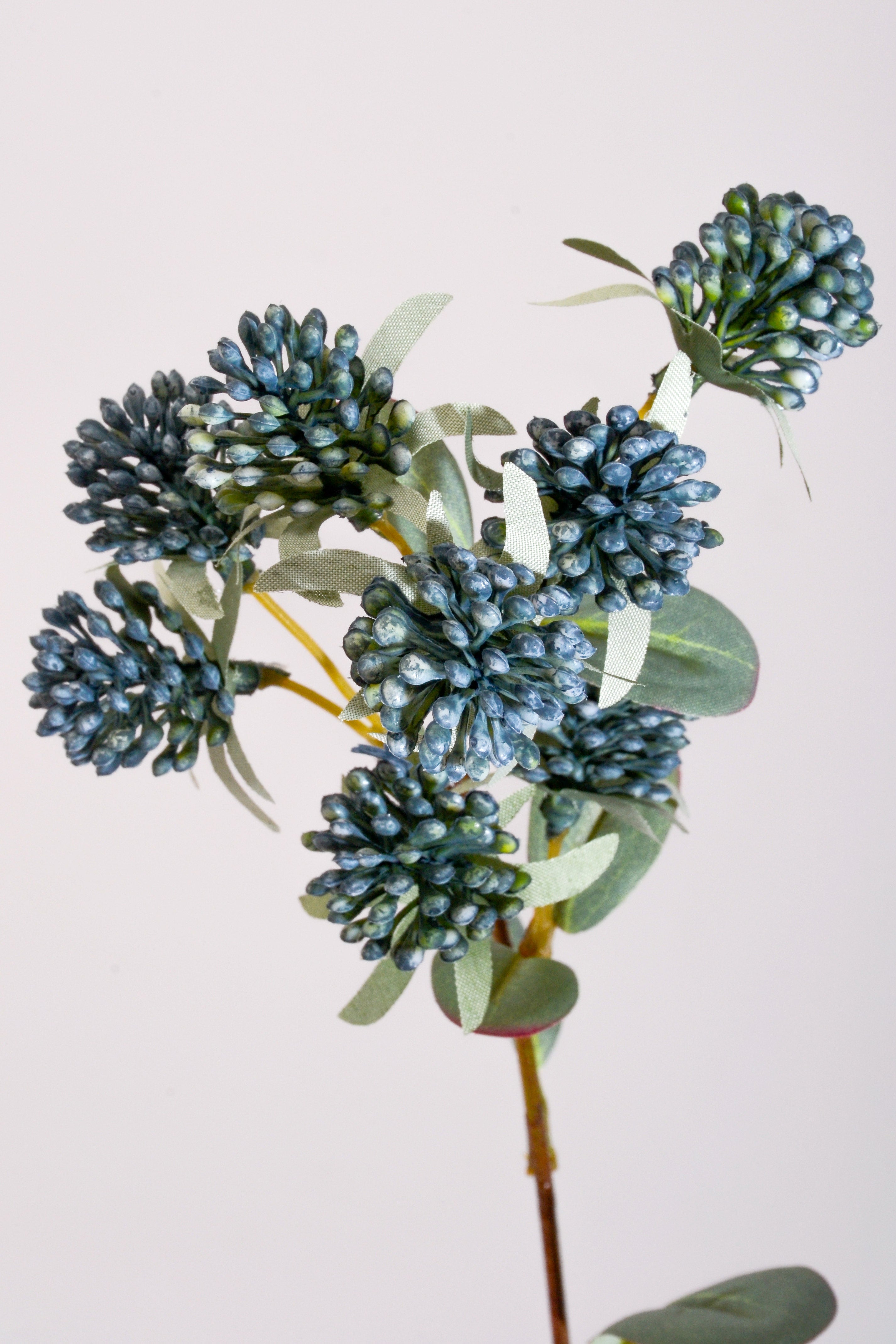 31" Artificial Lucky Berry Spray Blue