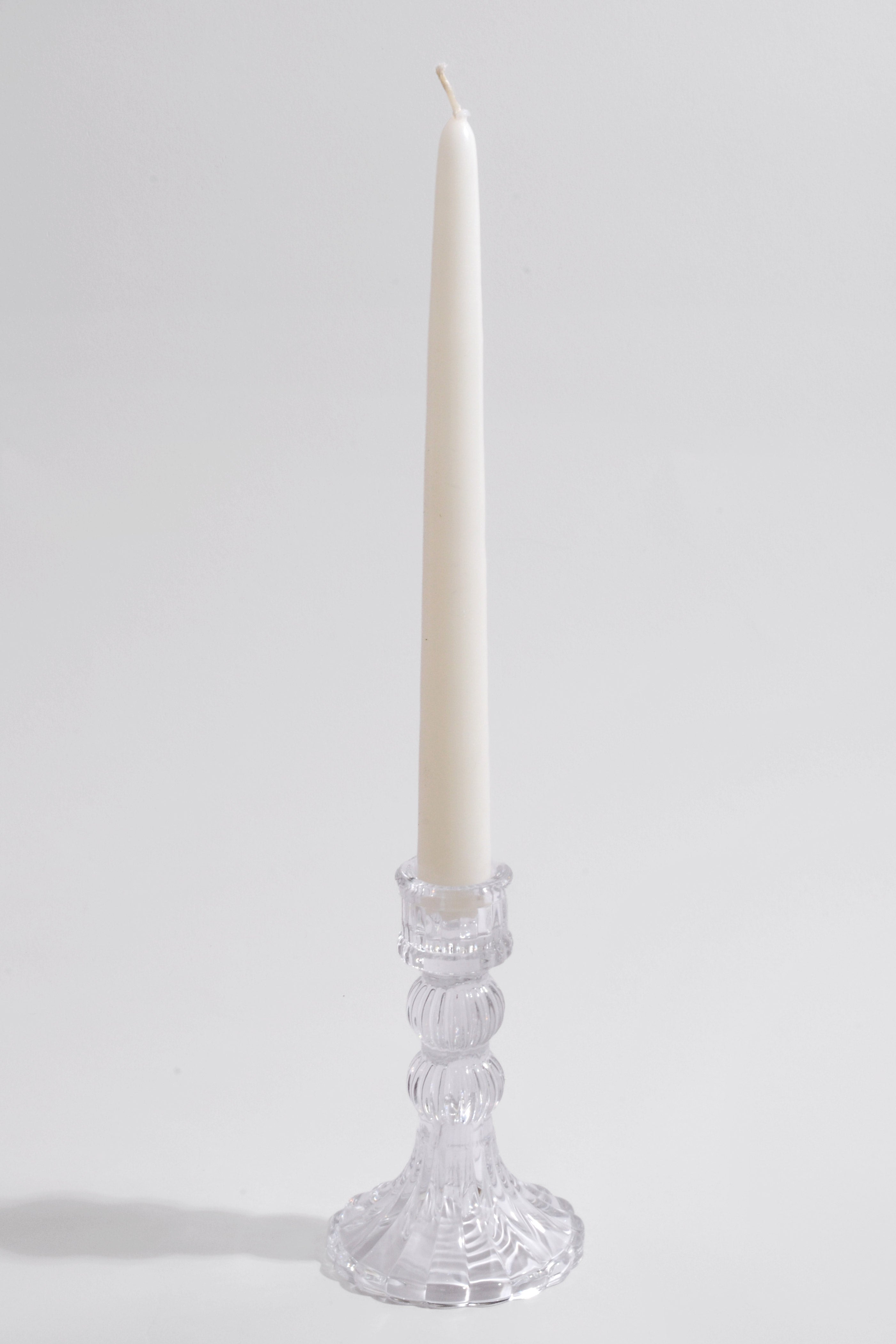 5" Glass Candle Holder Clear