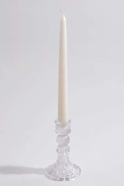 5" Glass Candle Holder Clear