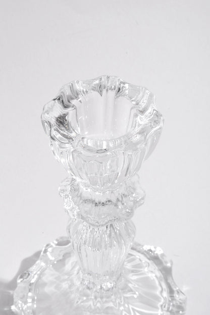 4.25" Glass Candle Holder Clear