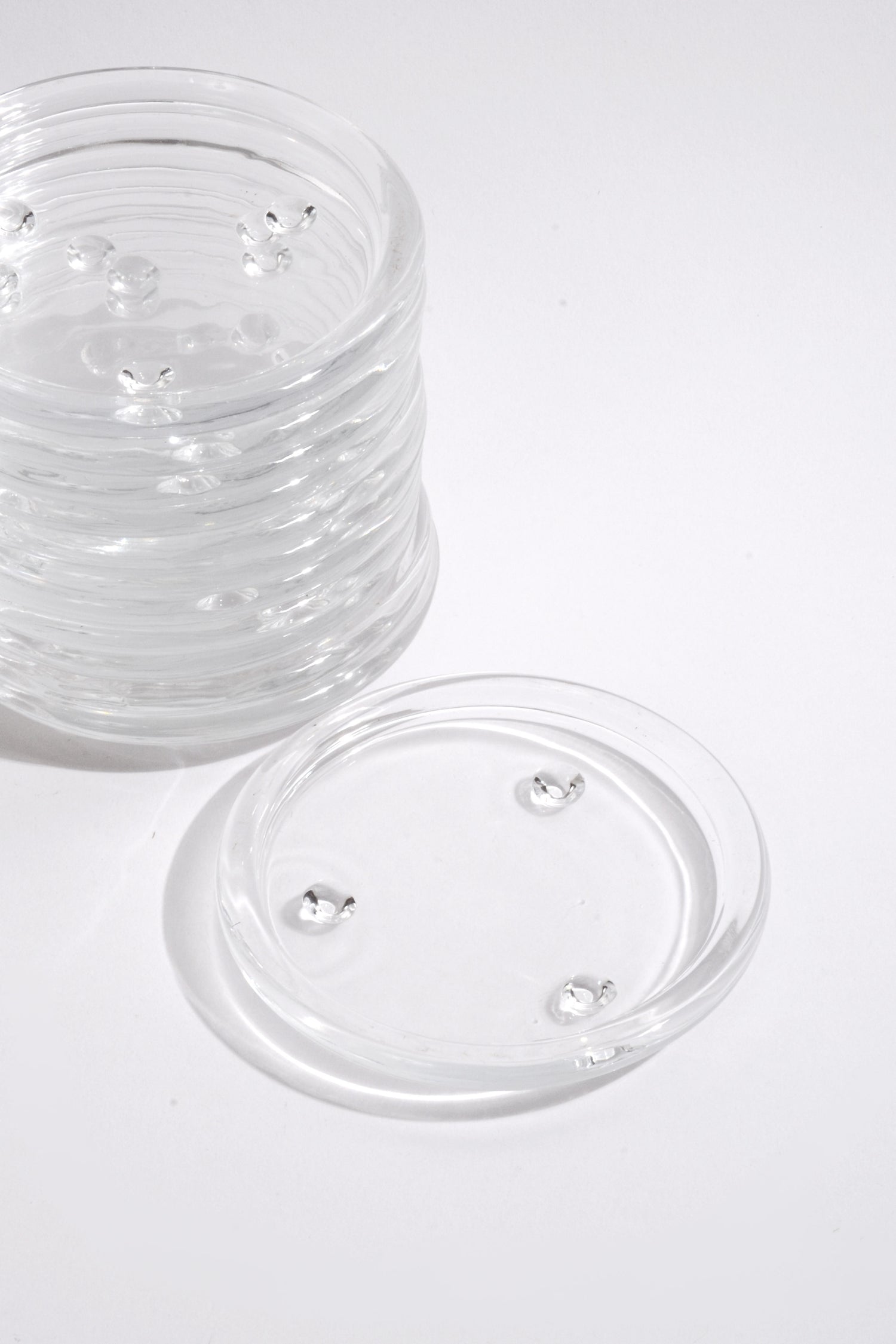 4" Glass Candle Dish Clear Bx12