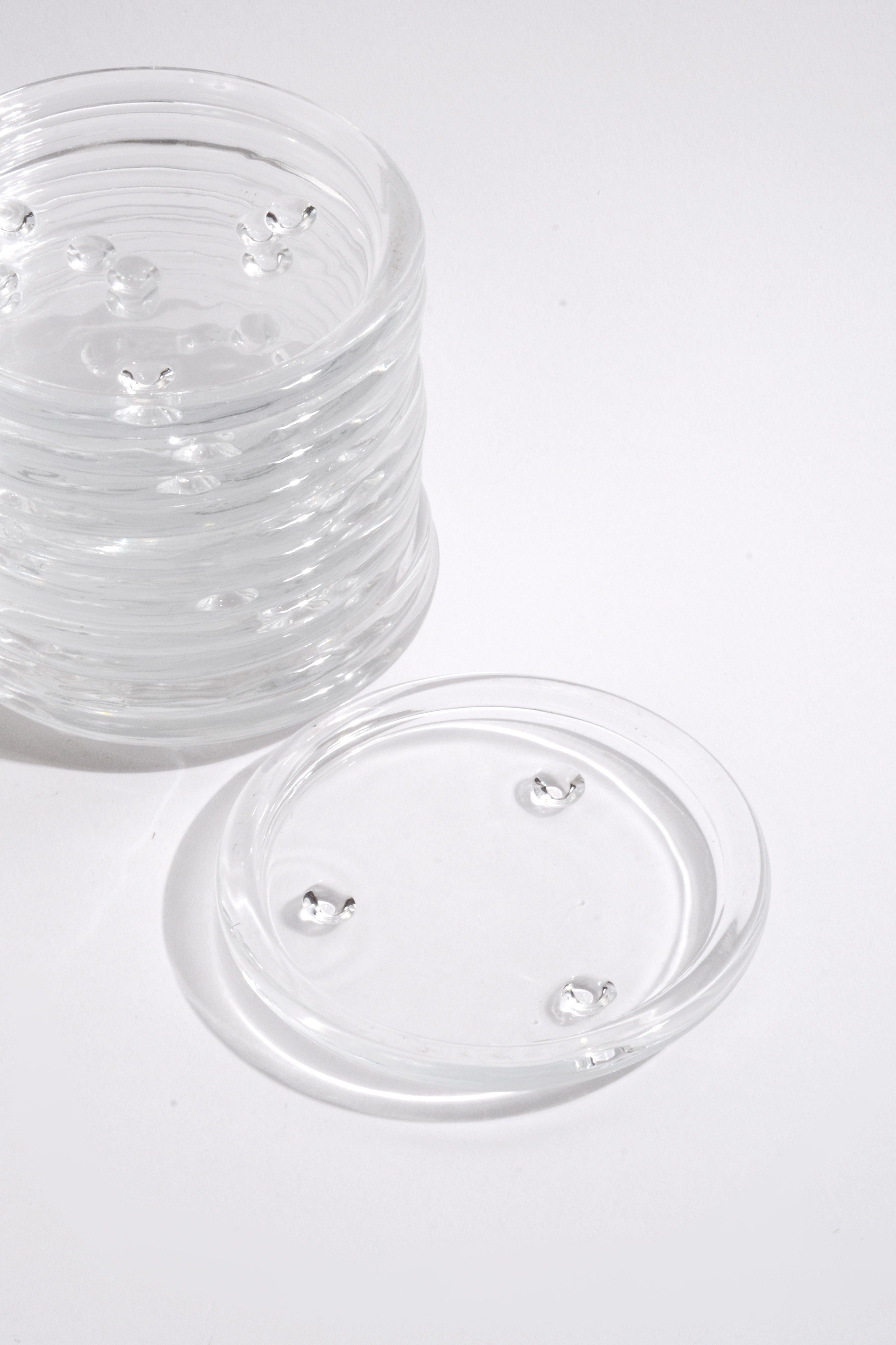 4" Glass Candle Dish Clear Bx12