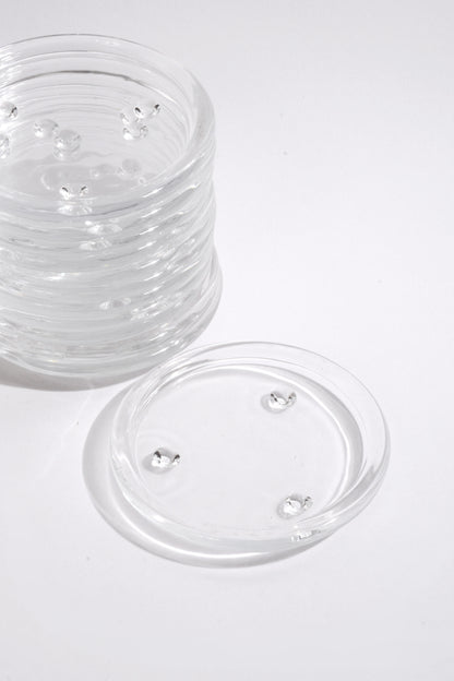 4" Glass Candle Dish Clear Bx12