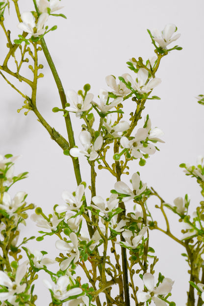 21.5" Artificial Mini Flower Bush White