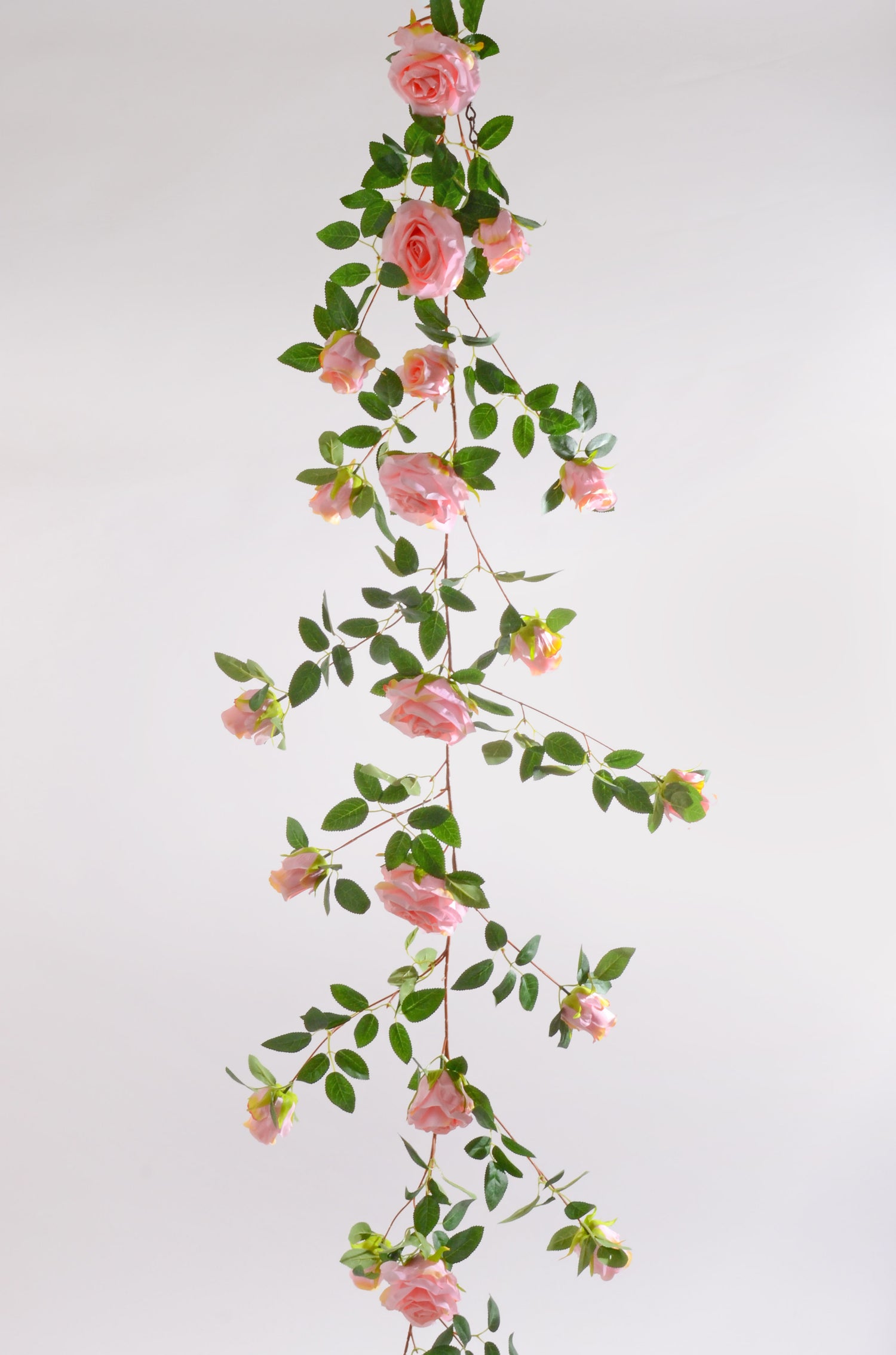 5.5FT Silk Rose Garland Pink