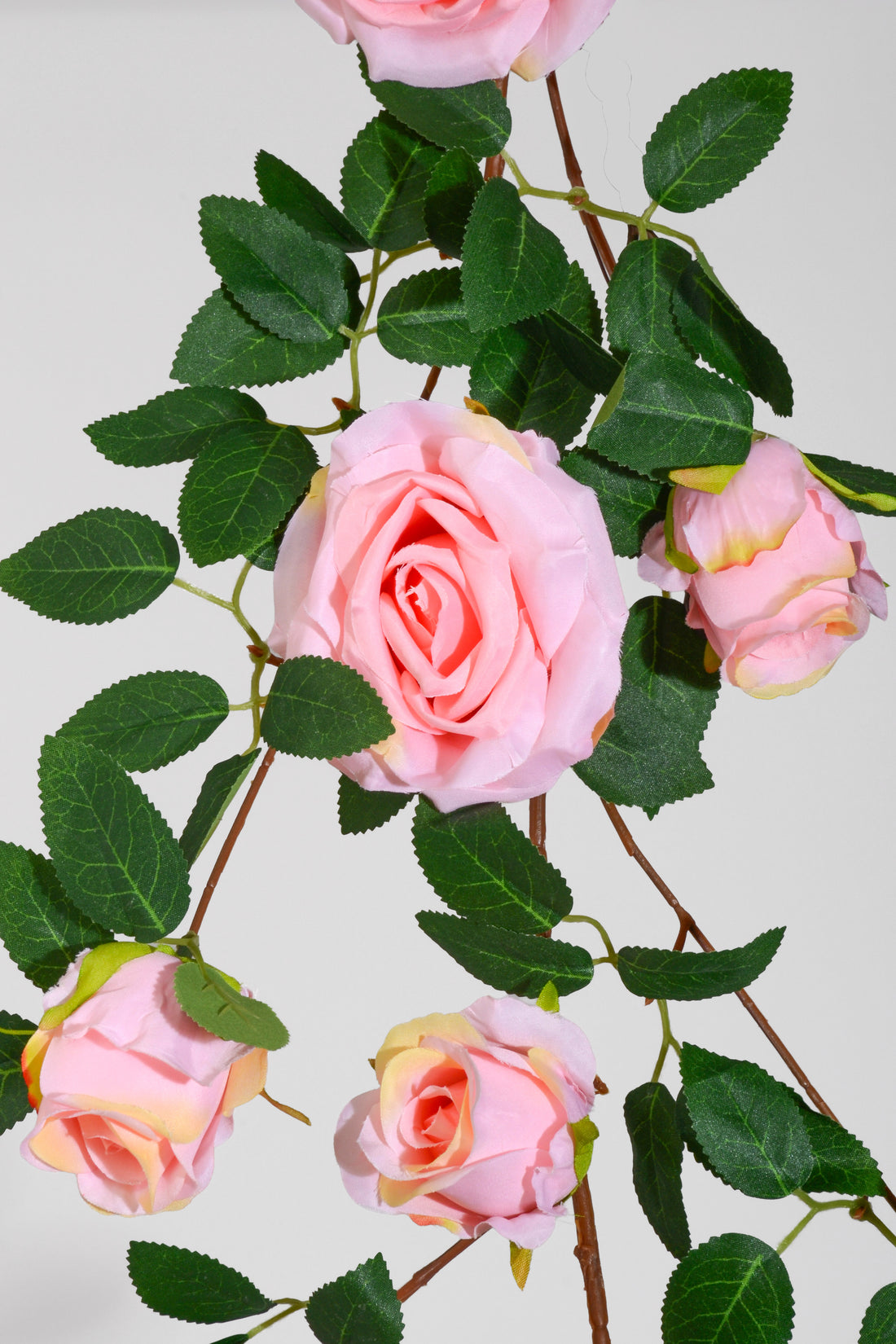 5.5FT Silk Rose Garland Pink