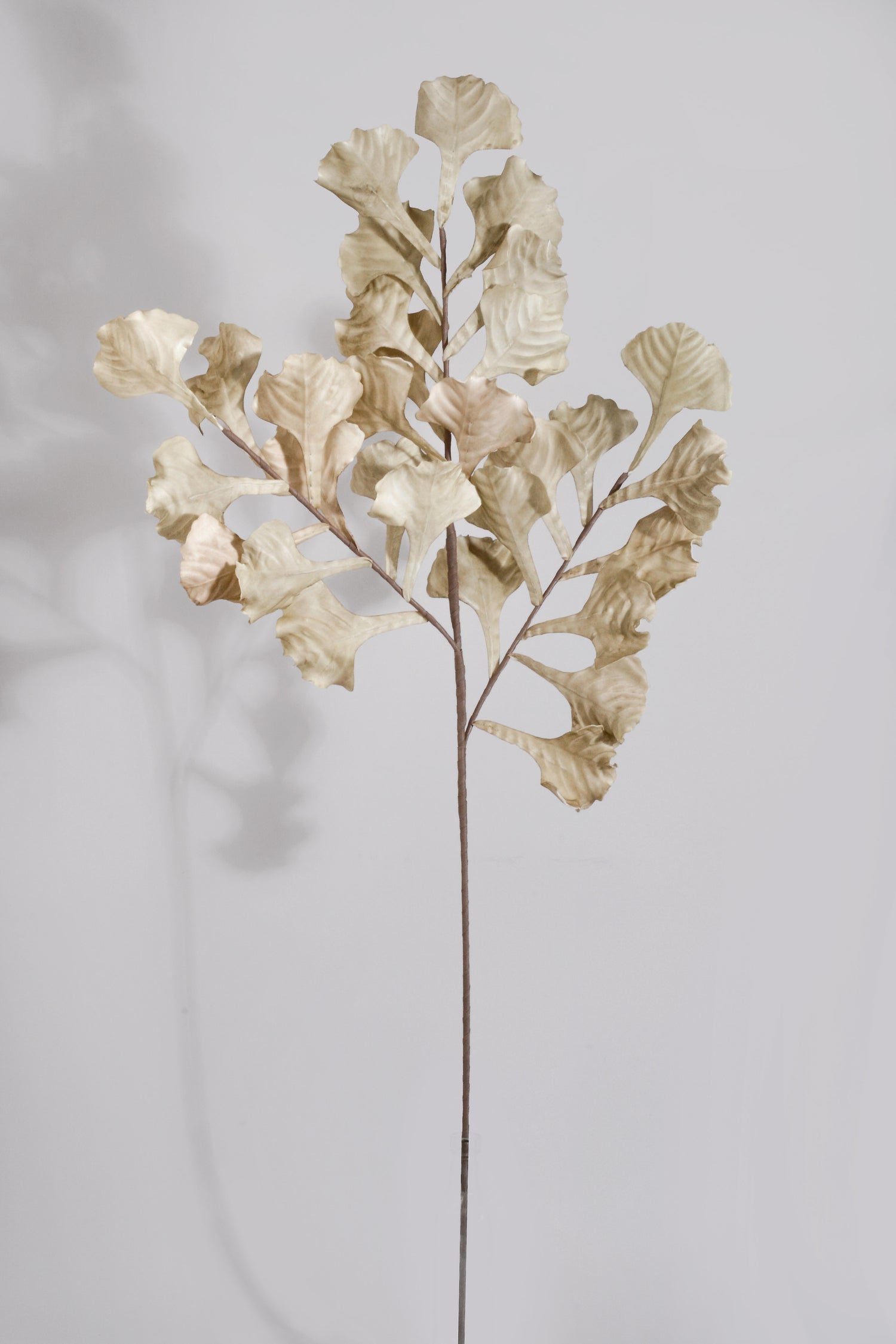 48" Artificial Eva Leaves Spray Beige