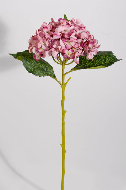 20" Silk Hydrangea Stem Mauve/Purple