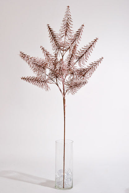 34" Snowed Pine Spray Brown/Pink