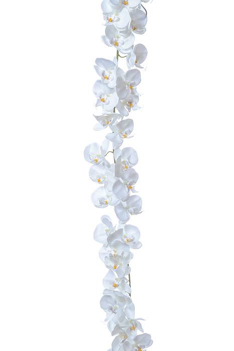 52" Orchid Garland White