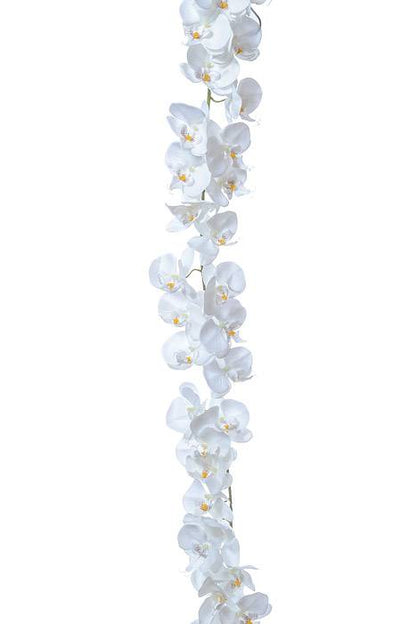 52" Orchid Garland White
