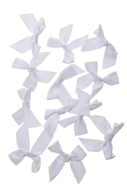 2" Ribbon Bow White Pkg/12
