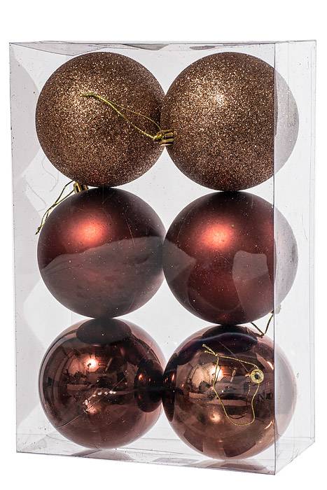 100mm Shiny/matt/glt Plastic Ball Burgundy