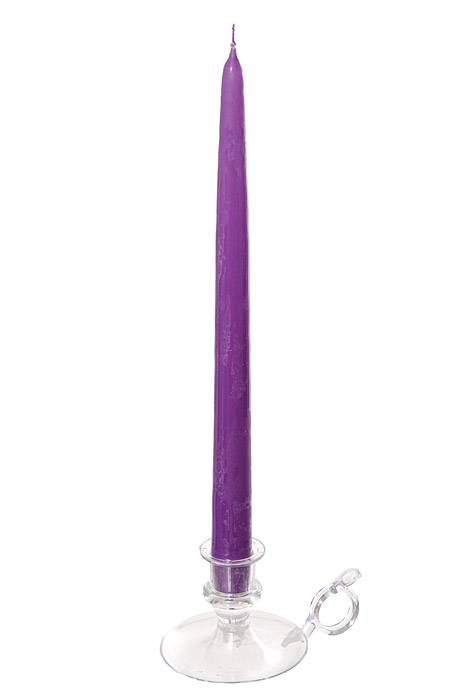 12" Patrician Taper Lavender Box/12