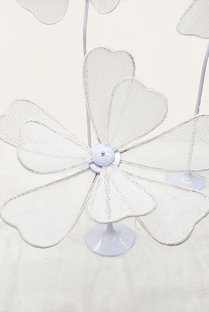 Lamp Flower Stand White Set/4