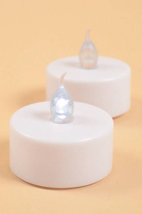 Led Tea-lite White Pkg/12