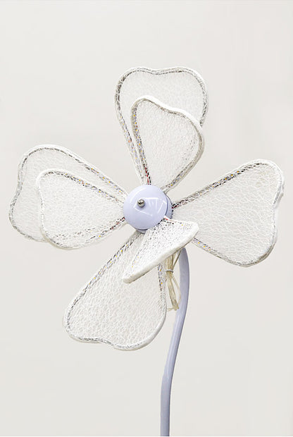 Lamp Flower Stand White Set/4