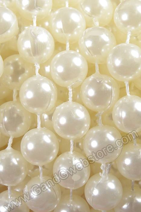 12mm X 10yds Pearl Garland Ivory