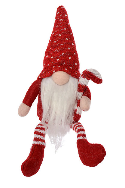 10.5" Candy Gnome Red/White Set/3