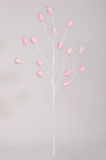 28.5" Glitter Marshmallow Spray Pink