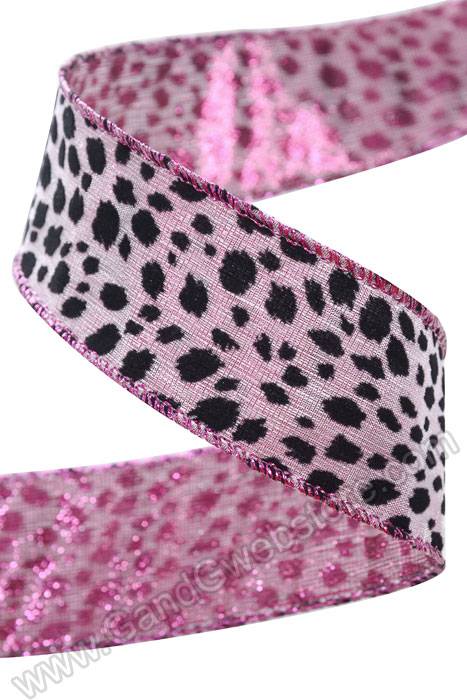 1.5" X 25yds Wired Swift Ribbon Pink