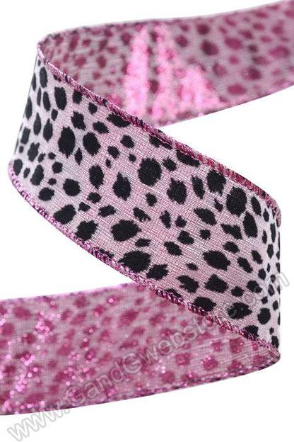 1.5" X 25yds Wired Swift Ribbon Pink