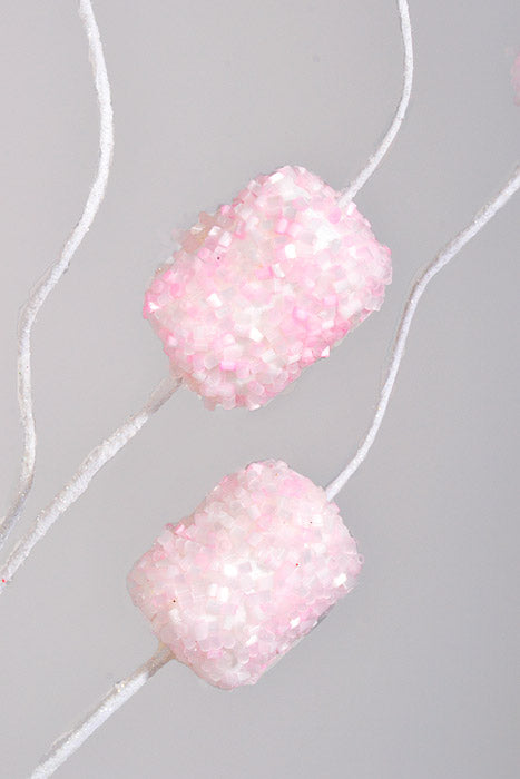 28.5" Glitter Marshmallow Spray Pink
