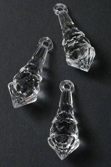45mm Acrylic Drop Accessory Clear Pkg/36