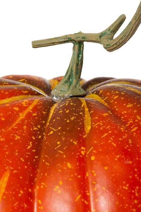 12" X 9.5" Latex Harvest Vine Pumpkin Orange/green